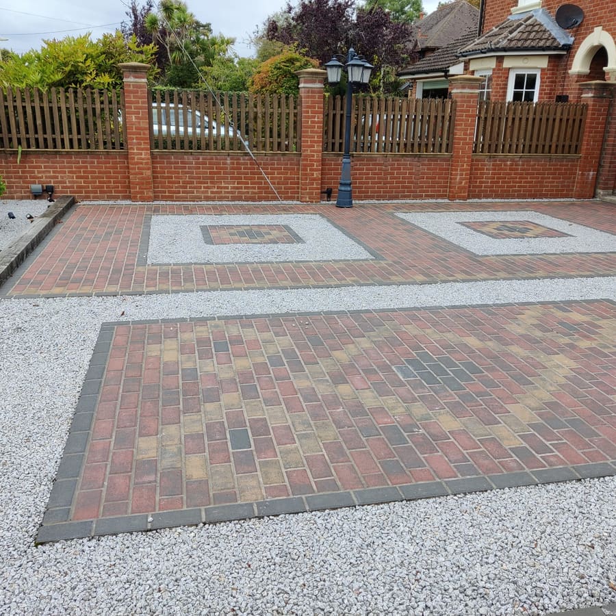 Block paving driveway