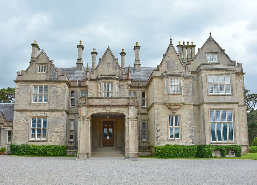 Large home driveway